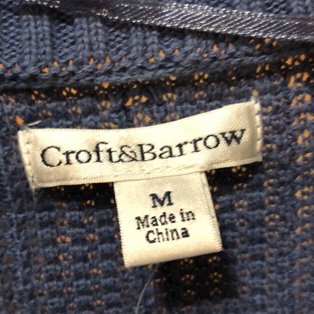 NWT Croft and Barrow Periwinkle blue sweater M - Picture 5 of 6